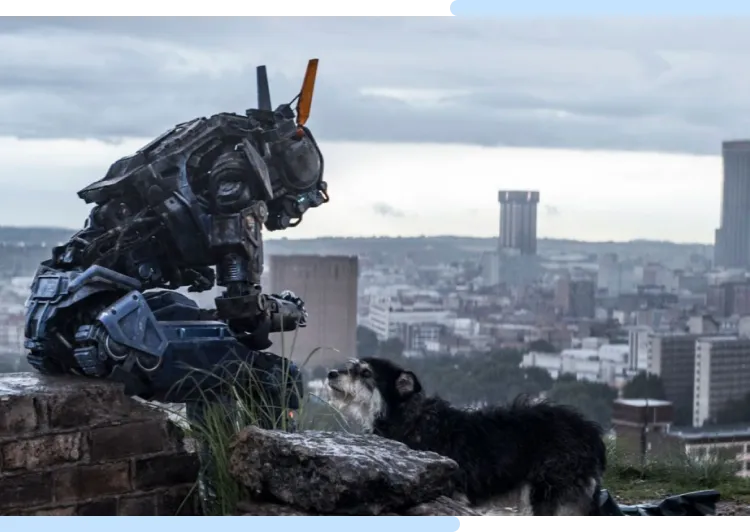 Chappie with a dog